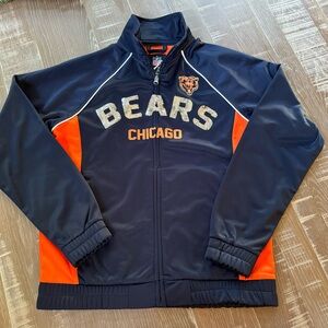 NWT NFL team apparel Chicago Bears track jacket S
